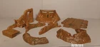 Marx Battleground Playset Pill Box Bunkers logs bridge Original