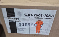 Authentic DOC Department Corrections Prisoner Jail Inmate ORANGE 10xa Jumpsuit