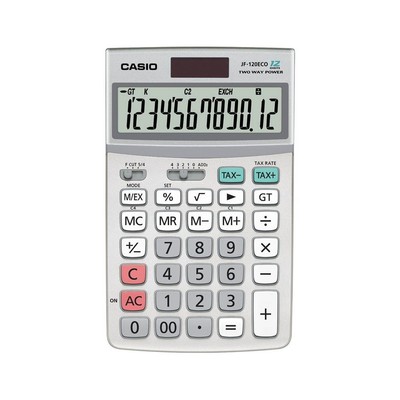 CASIO JF-120ECO Tischrechner silber
