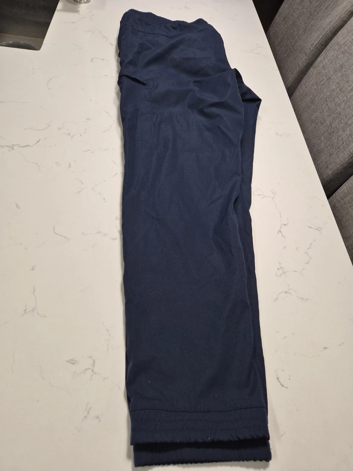 Pantalones deportivos Tahari XL azul oscuro bolsillos con cordón para hombre Foto 4 de 4
