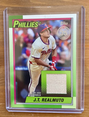 2025 Topps Series 1 - 1990 Topps Baseball Relics J.T. Realmuto #T90R-JTR (MEM) - Picture 1 of 2