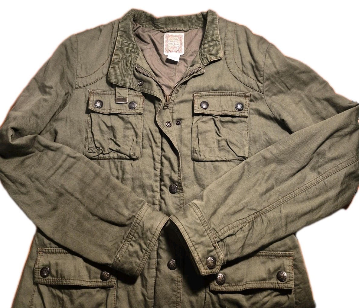 ​Polo Jeans Co. Ralph Lauren Military Field Jacket Olive Green Women’s M Vintage