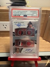 Mark McGwire Nolan Arenado 2023 Topps Sterling Dual Auto Relic PSA 10 /5 POP 1