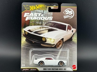 Hot Wheels 1969 Ford Mustang Boss 302 Fast and Furious HNW46-956N 1/64