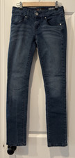 Women's Size 27 Guess Medium Rise Skinny Sarah Fit Blue Denim 5-Pocket Jeans EUC