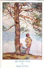 ANTIQUE Postcard      (MARGARET TARRANT / MEDICI)      "THE WIND'S SONG"