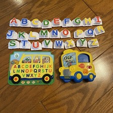 LeapFrog FRIDGE PHONICS Magnetic ALPHABET ABC BUS Complete 26 Letter Set Tested