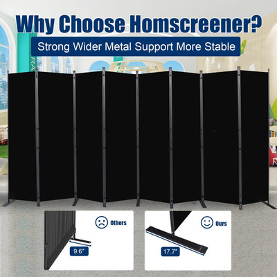 Room Divider 6FT Portable Room Dividers and Folding Privacy Screens, 176'' W ...