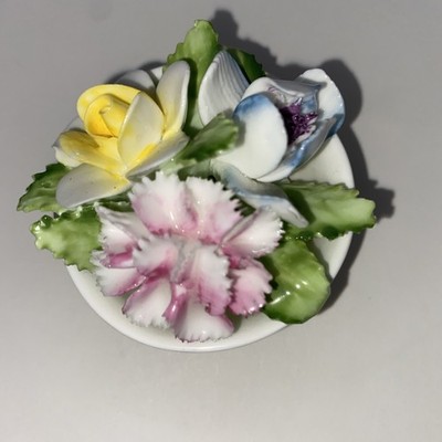 VTG Royal Doulton English Bone China Post Bouquet Hand Painted Flowers Delicate