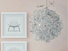 Image of 6 Light Chrome Aluminium Pendant Ceiling Hallway/Bedroom/Living room G4 Light