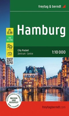 Hamburg, Germany City Pocket map, 110,000
