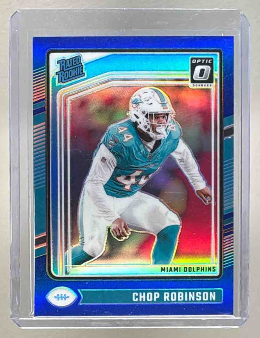 Chop Robinson 2024 Panini Donruss Optic #219 Blue Rated Rookie /199