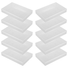 10 Pcs Plastic Cassette Tape Holder Case for Music Lovers Collection