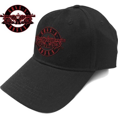 Guns N' Roses Baseball Cap: Red Circle Logo OFFICIAL NEU