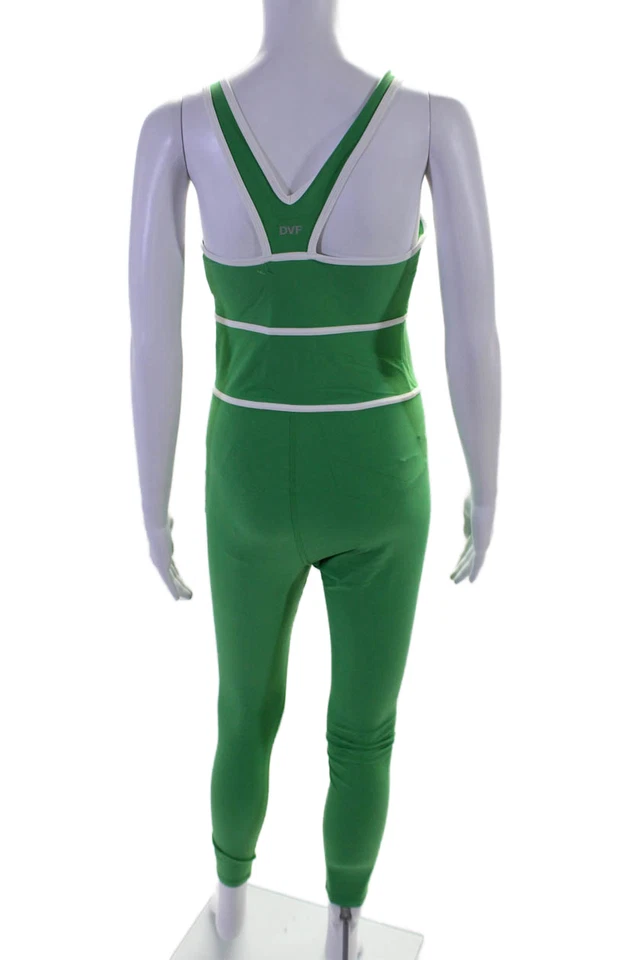 Mono Diane Von Furstenberg Para Target Cuello Redondo Legging Ajustado Verde Talla M Foto 3 de 4