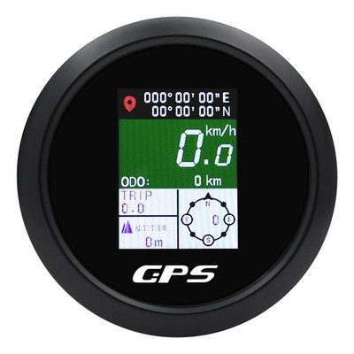 85mm TFT einstellbar Digital GPS Tacho Kilometerstand Universal Knots Mph Km/h