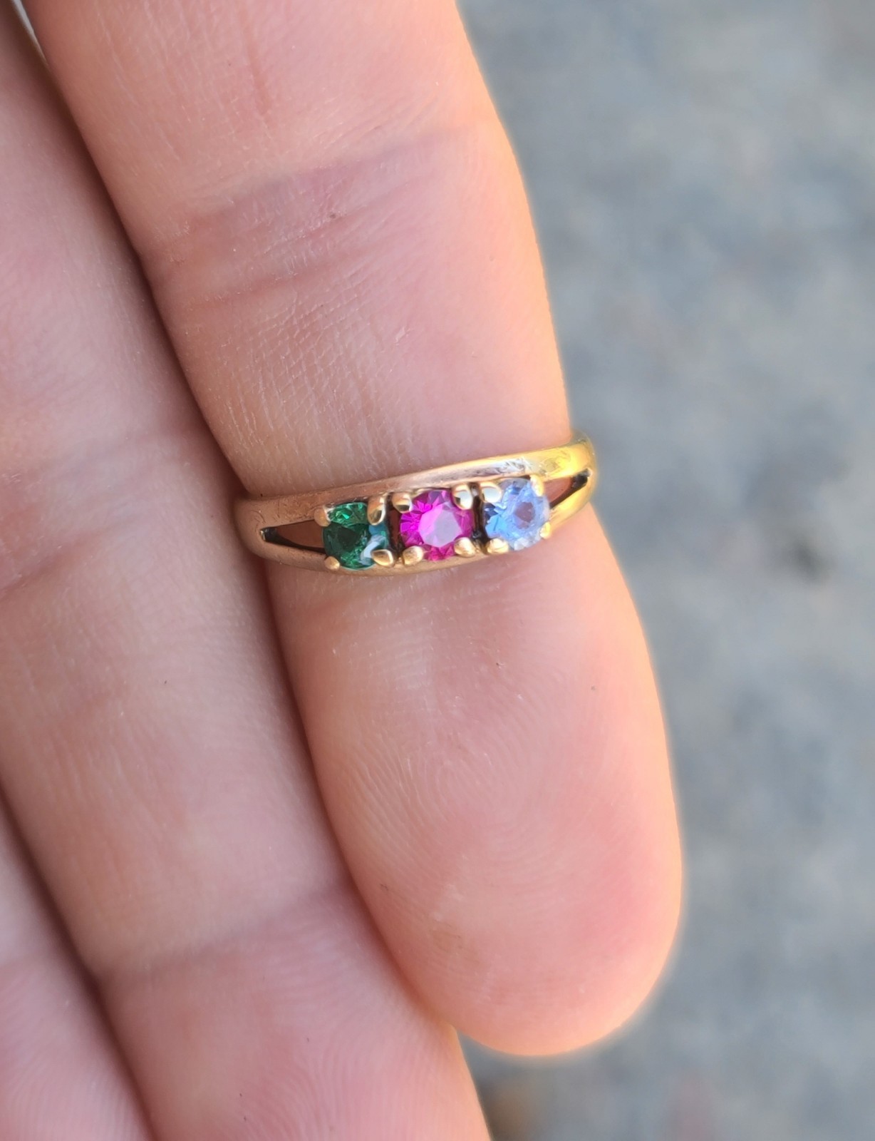 Vtg 10k Solid Yellow Gold Ruby Topaz Tourmaline R… - image 13