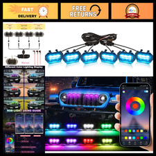 Rgb Led Grill Lights For Jeep Wrangler Jl Jlu 2024-2026 Off-road Accessories Rgb Led Grill Lights For Jeep Wrangler Jl Jlu 2024-2026 Off-road Accessories