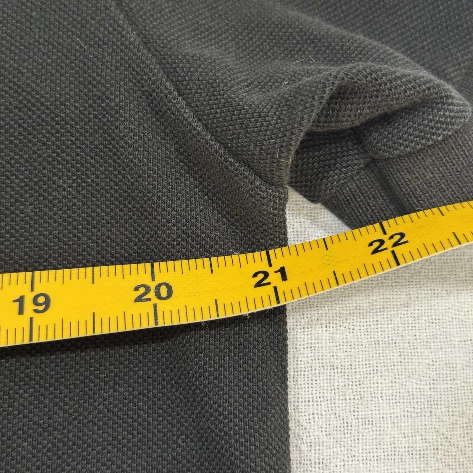 Lacoste Black Polo Pique Shirt Men’s Medium Classic Fit Big Croc Logo thumbnail 6