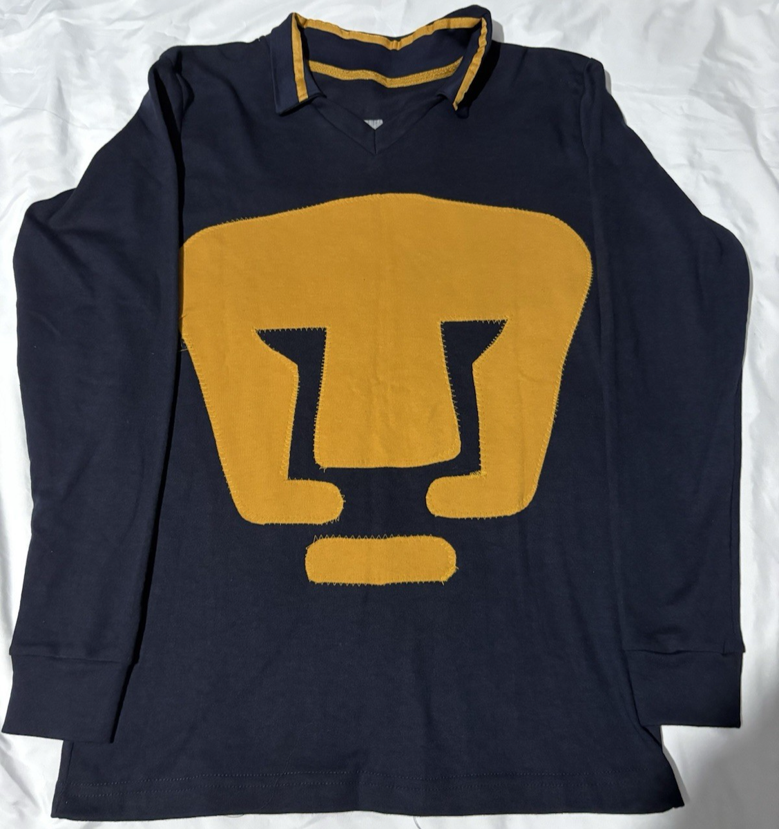 Retro Pumas UNAM Cabinho #9 Jersey 70s Long Sleeve Cotton Medium