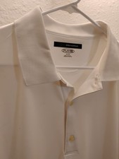 Greg Norman Collection Men's Performance Golf Polo Shirt Size XL White UVF 50