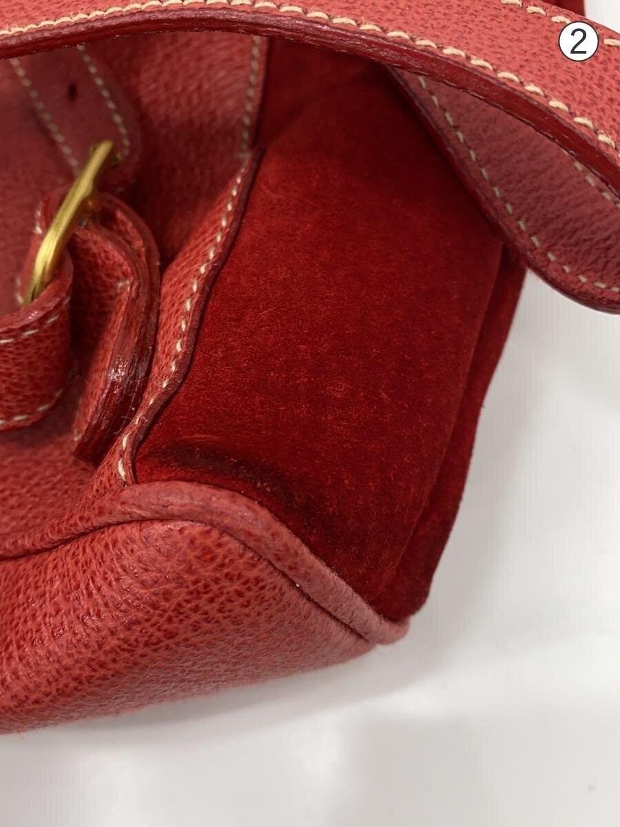 GUCCI Backpack Suede RED Solid Color - image 8