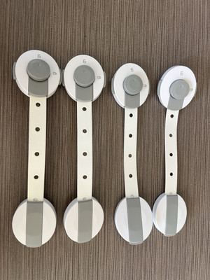 New Fridge Locks for Kids (4 Pack) Baby Proof - Strong Adhesive - Professional