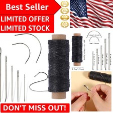 Time-Saving Waxed Thread Leather Needles Kit Perfect for Handmade Projects