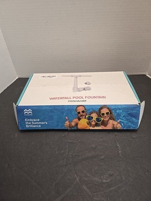 POOLHACKER Swimming Pool Fountains for Above Ground Pool Waterfall