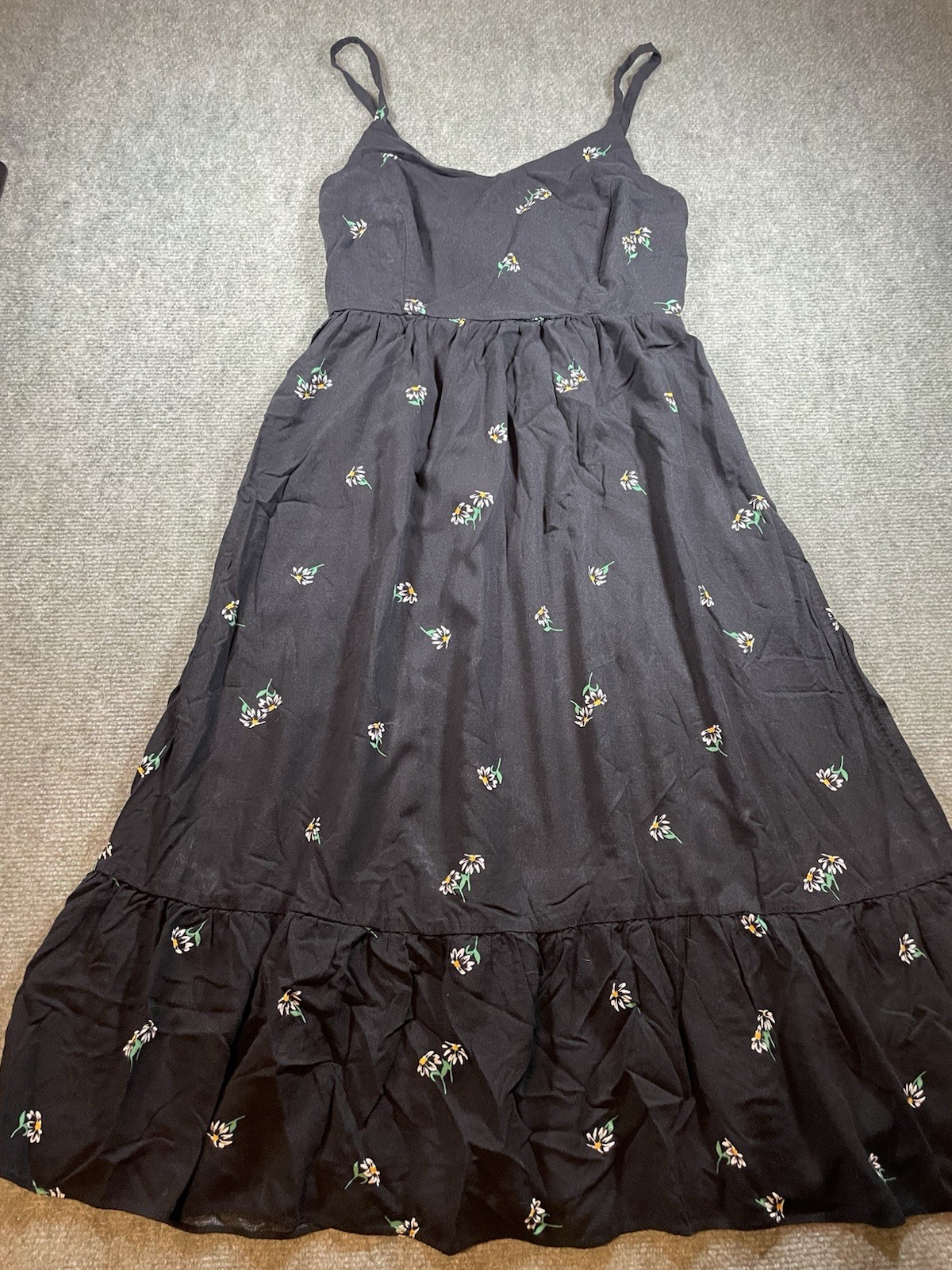 Old Navy Black Daisy Sundress M