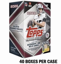 2026 TOPPS FLAGSHIP FOOTBALL 40-BOX VALUE BLASTER CASE Fanatics NFL Brand New