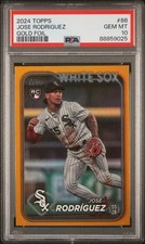 2024 Topps Gold Foil Jose Rodriguez #86 PSA 10
