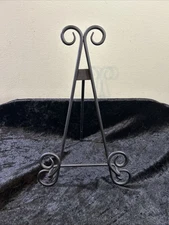 Wrought Iron EASEL Art Stand for Pictures, Plates or Book Holder 11” Tall