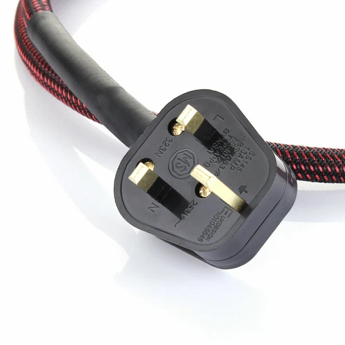 Hifi Audiophile Audio OFC Netzkabel UK IEC Stecker vergoldet Stecker Kabel - Bild 9 von 32