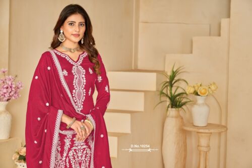 Fertig Palazzo Anzug Salwar Kameez pakistanisch indisch neu Designer Partykleidung Kleid - Bild 1 von 4