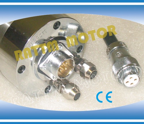 Motor de husillo de agua 2.2KW ER20 220V + inversor HY VFD + abrazadera de 80 mm + bomba grabado CNC - Imagen 5 de 11