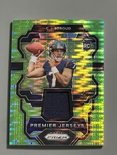 2023 Prizm C.J. Stroud RC GREEN PULSAR PRIZM Premier Jerseys Patch Rookie 🔥🔥