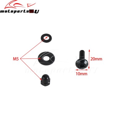 6pcs Motorcycle Road Warrior Windscreen Windshield Bolts Screws