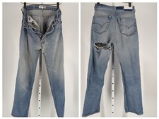 Re/Done Levi's Thrashed Punk Rock Jeans Light Wash Size 26 x 28 USA Vintage