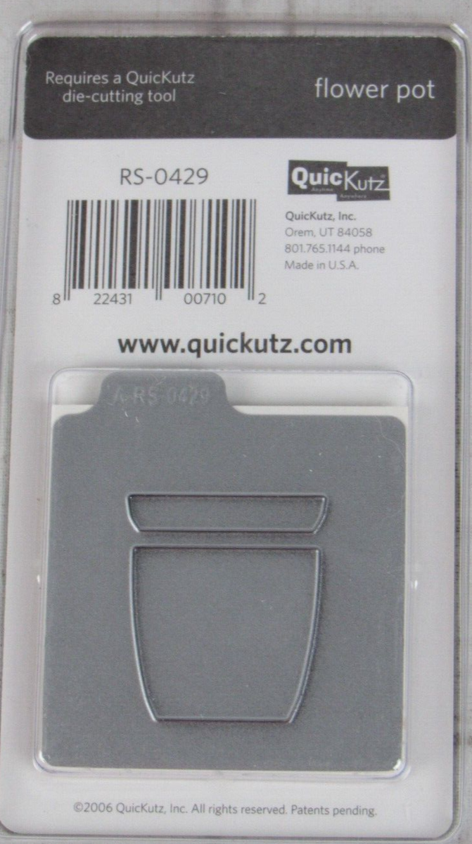 QuicKutz Flower Pot 2x2 Die Rs-0429 Retired for sale online | eBay