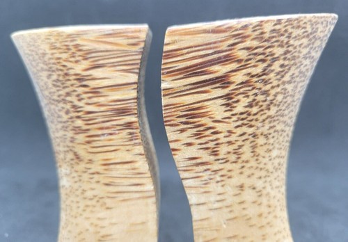 Juego de coctelera de sal y pimienta mediados de siglo anidación de madera exótica - DE COLECCIÓN - Imagen 5 de 9