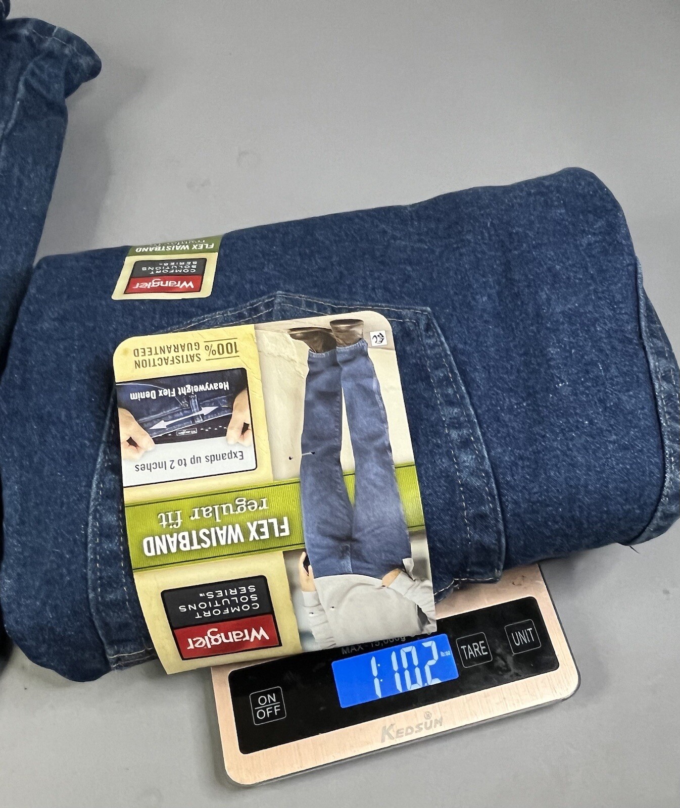 Wrangler Comfort Solution Series Regular Fit Jean Comfort Flex Waistband 34x29