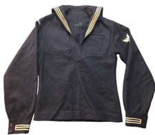 WW2 US Navy Sailor Uniform Jumper USS ISLE ROYALE Wool 36R Top Medical VTG