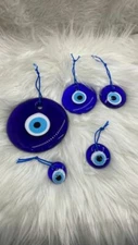 Turkish Evil Eye Glass Greek Mati Eye Nazar Amulet Protection Good Luck 12cm