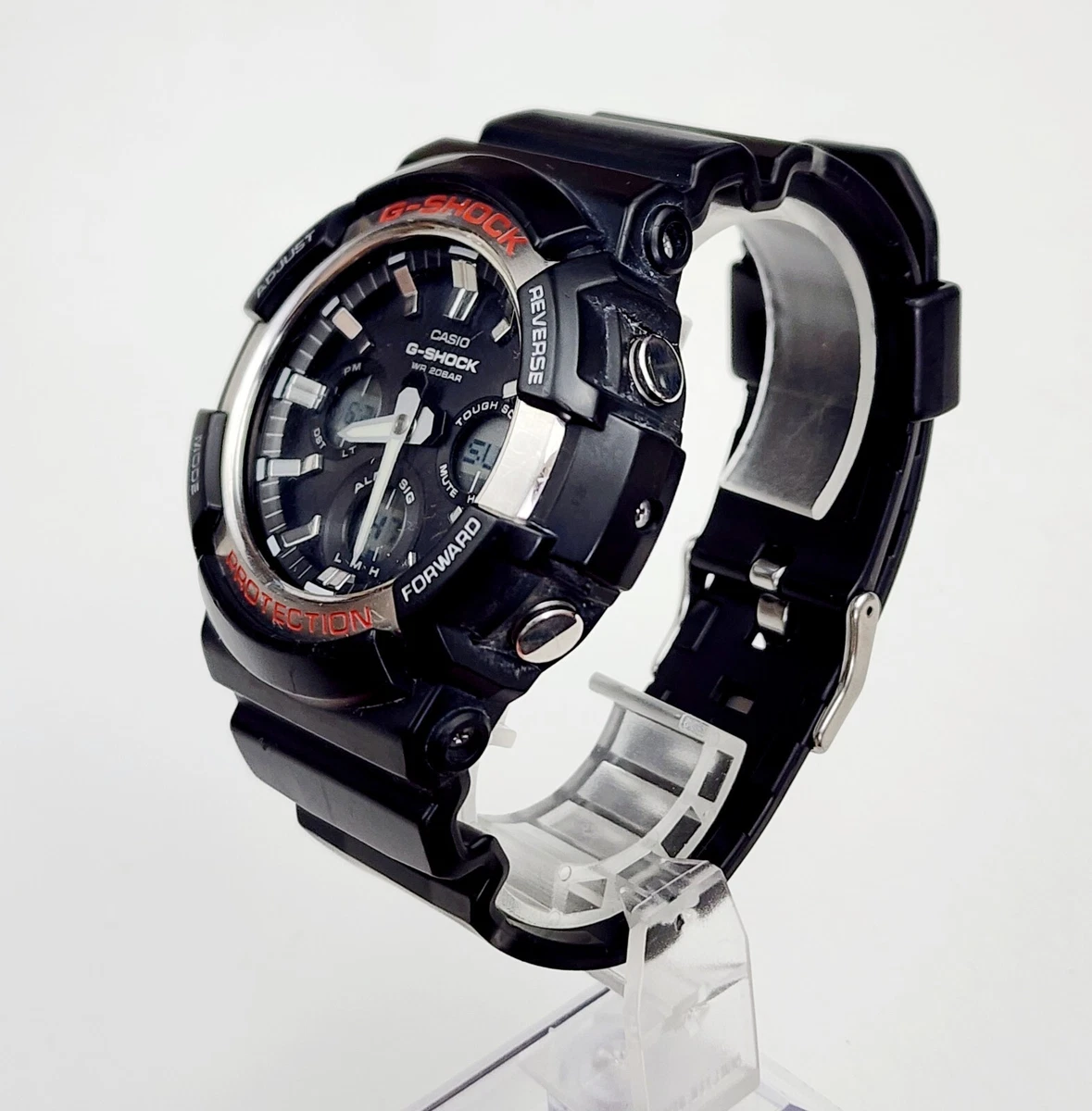 Men's SOLAR Watch CASIO G-Shock (5445) GAS-100. Alarm. Chronograph