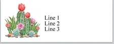 Personalized Address Labels Country Cactus Flowers (JX 583)