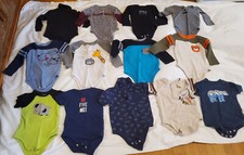 Lot 13 Toddler Boy Shirts, One Piece, 8 Long Sleeve,5 Short Sleeve 18 and 24 M