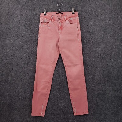Pink J Brand Jean J Brand Womens 620 Skinny Jeans Pink Snake Print