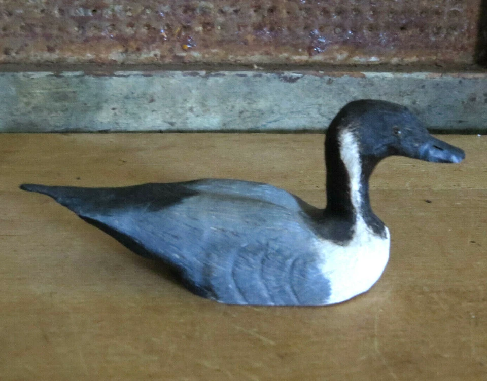 Wood Carved Folk Art Duck Decoy w Glass eyes Signed PHIL RARIDEN XMAS 1988 - Image 2 of 4