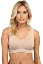 Coobie L111548 Womens Nude Comfort Nude Bralette Bra Size XL
